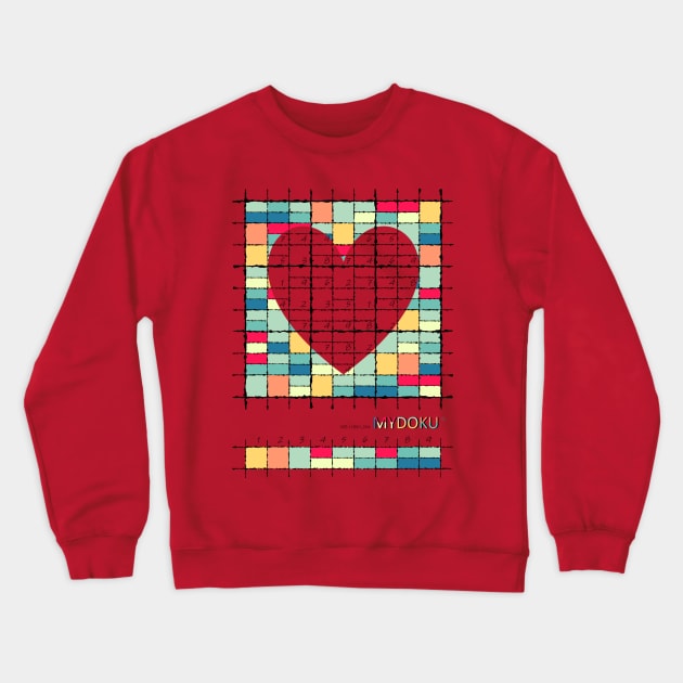 Mydoku_008_H001_004_F: Sudoku, Sudoku coloring, logic, logic puzzle, holiday puzzle, fun, away from screen Crewneck Sweatshirt by Mydoku